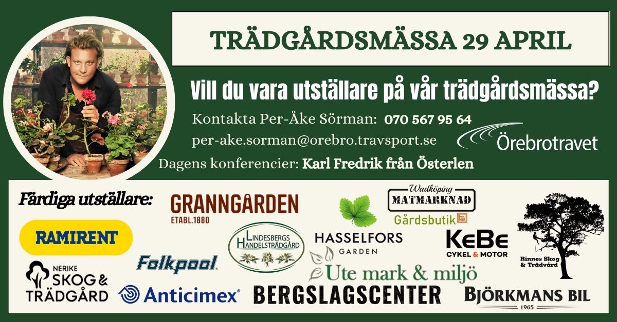 Trädgårdsmässa 29 april!